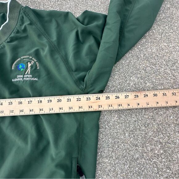 Adidas Golf Sweatshirt 2006 Open Portugal Mens large Green V-Neck Pullover - Picture 2 of 8